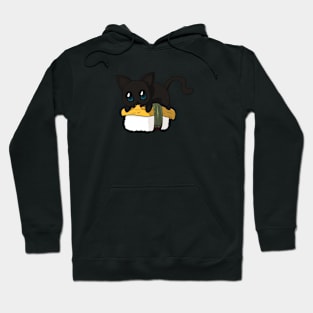 Black Cat Tamago Sushi Hoodie